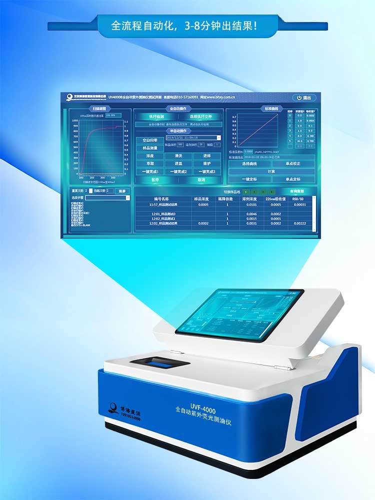 全自动紫外荧光测油仪 全自动紫外荧光测油仪