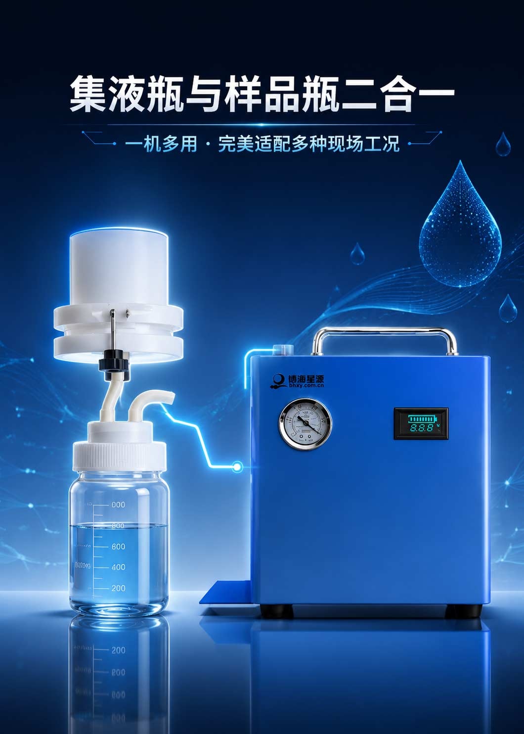 便携式抽滤器BH100博海星源 水样抽滤装置