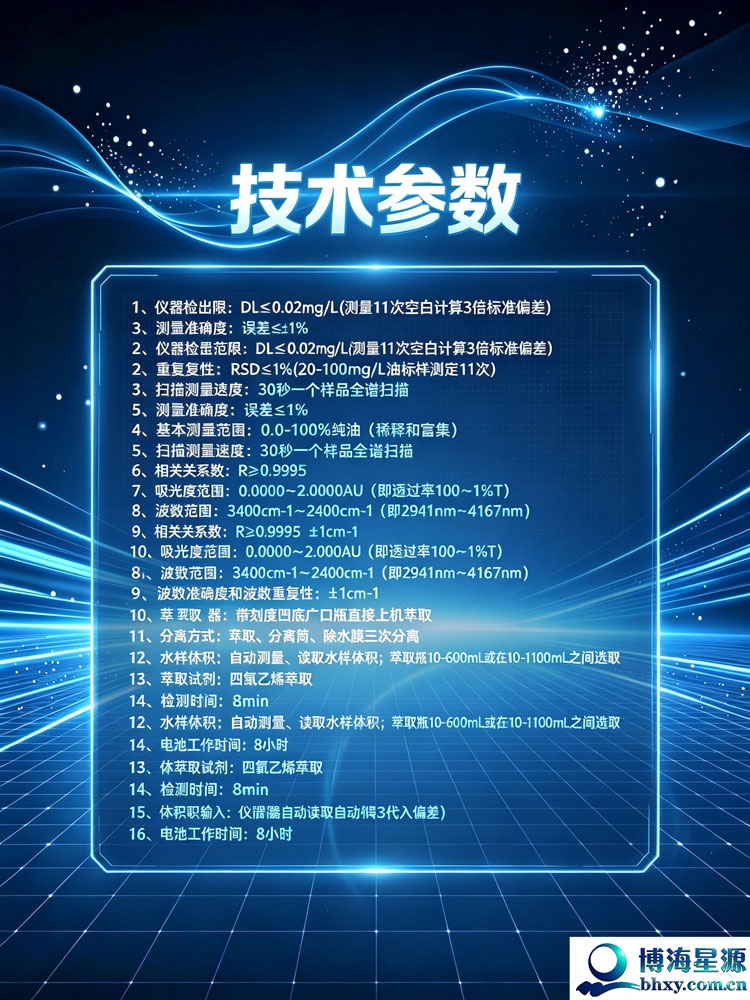 全自动便携红外分光测油仪 应急检测环保仪器 博海星源